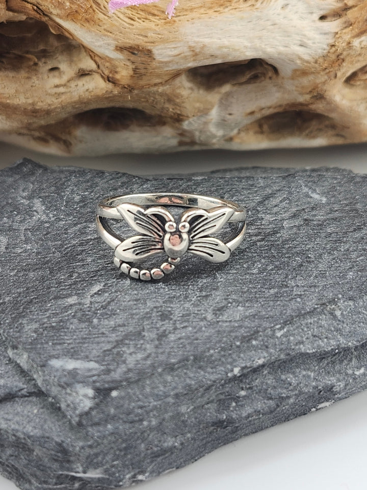 Sterling Dragonfly Ring