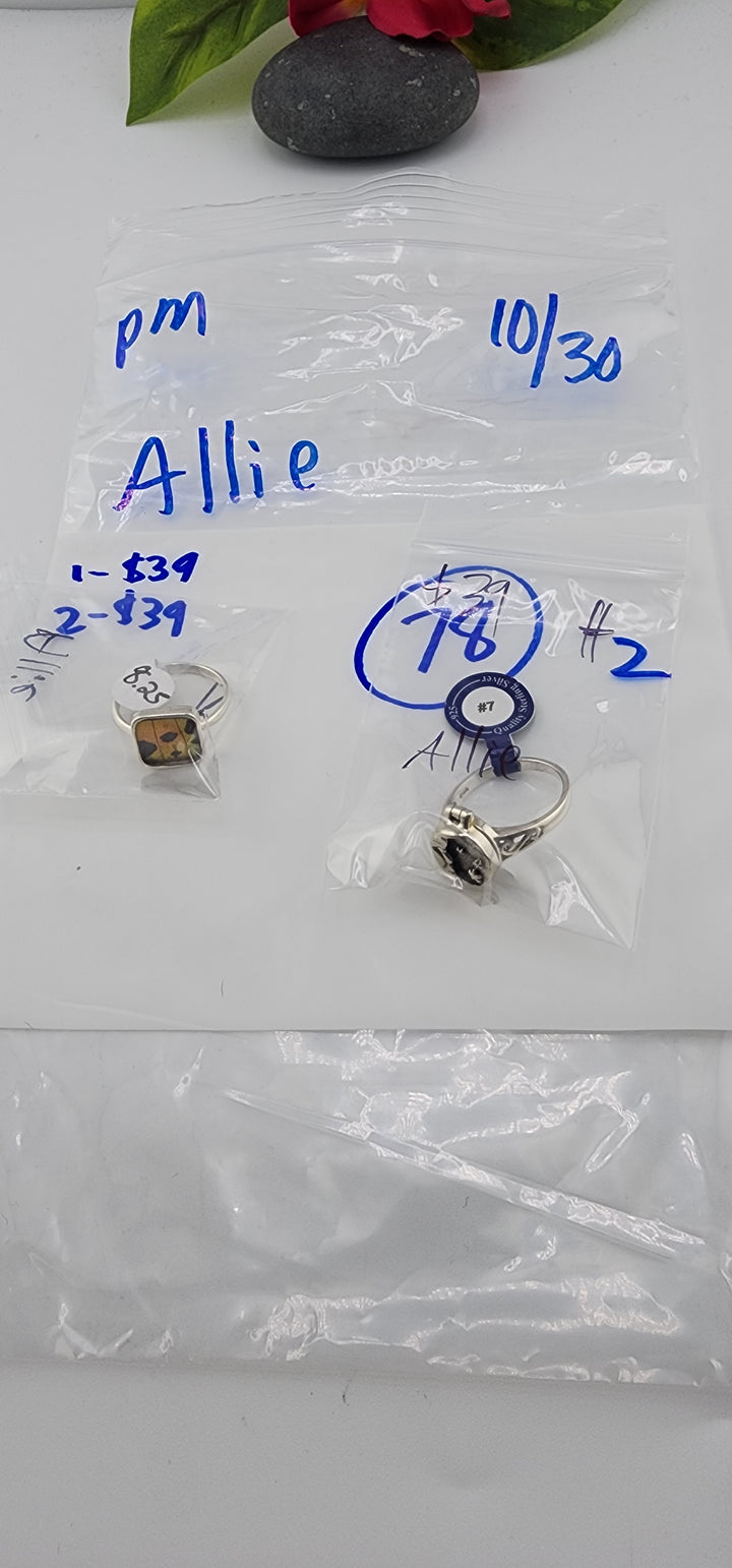 PM SHOW 48HR - RESERVED FOR: Allie - 10/30/2025 FL tiktok Live Show - 2 Sterling Silver Items