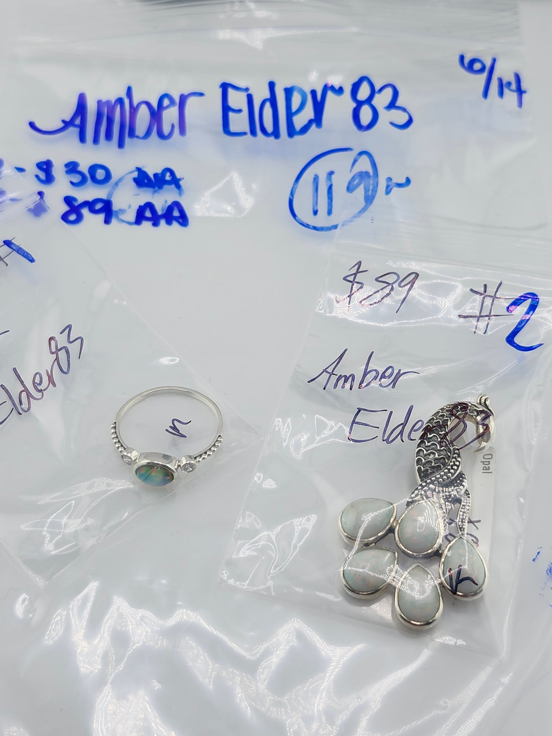 48HR - RESERVED FOR: Amber Elder83 - 6/14/2025 FL tiktok Live Show -2  Sterling Silver Items