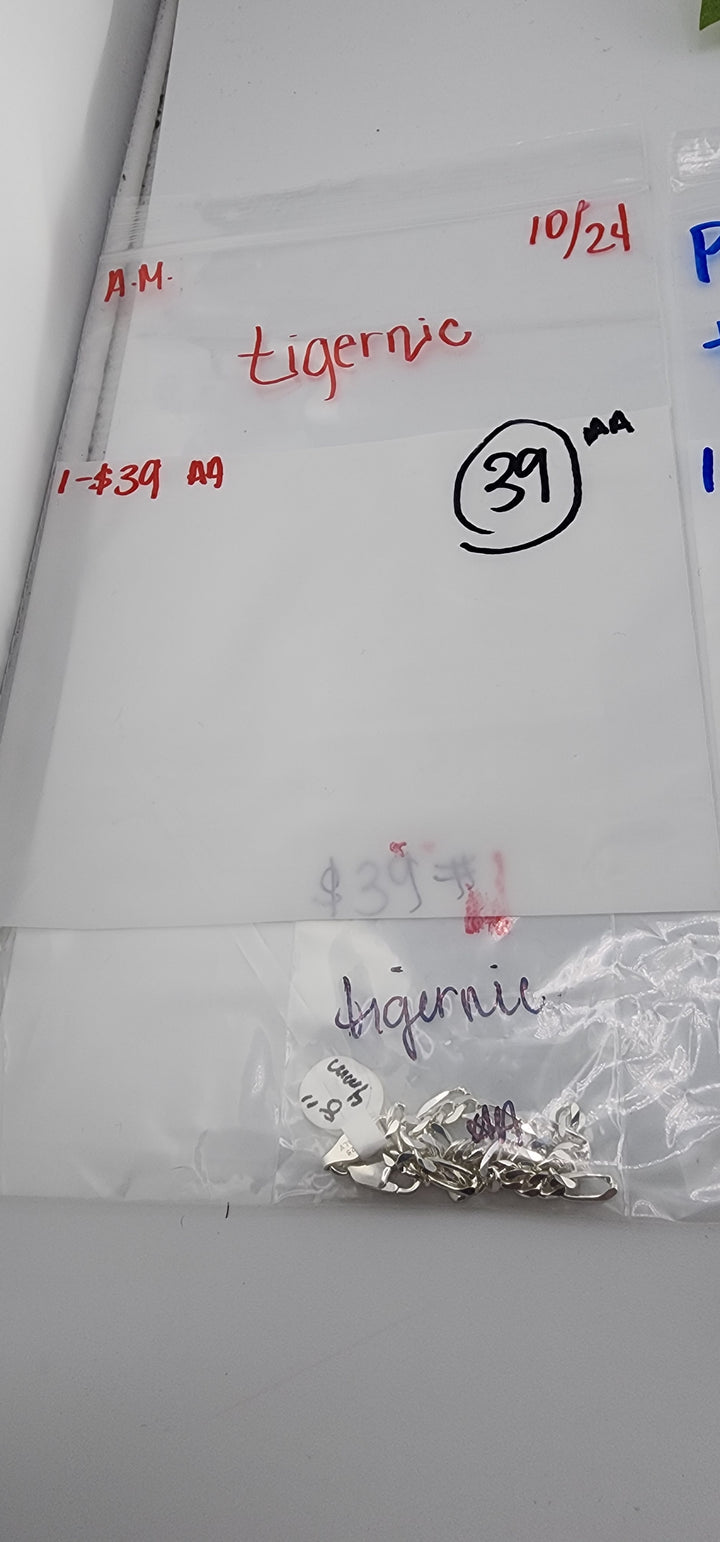 AM SHOW 48HR RESERVED FOR: tigernic- 10/24/2025 FL tiktok Live Show - 1 Sterling Silver Items