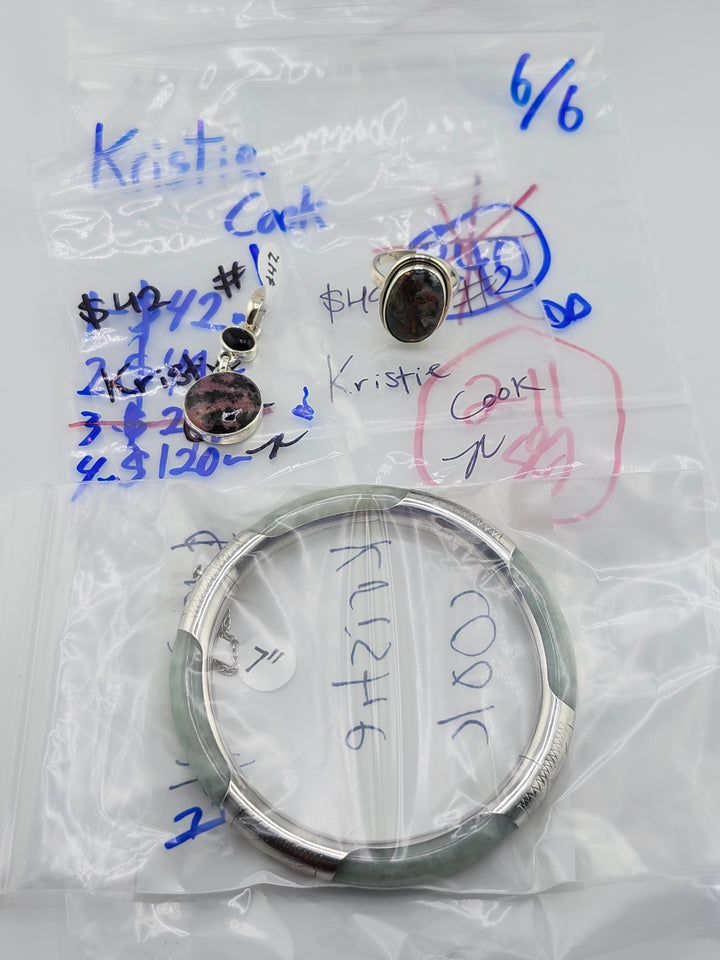 RESERVED FOR: Kristie Cook - 6/6/2025 tiktok Reservation Live Show - 3 Sterling Silver Items