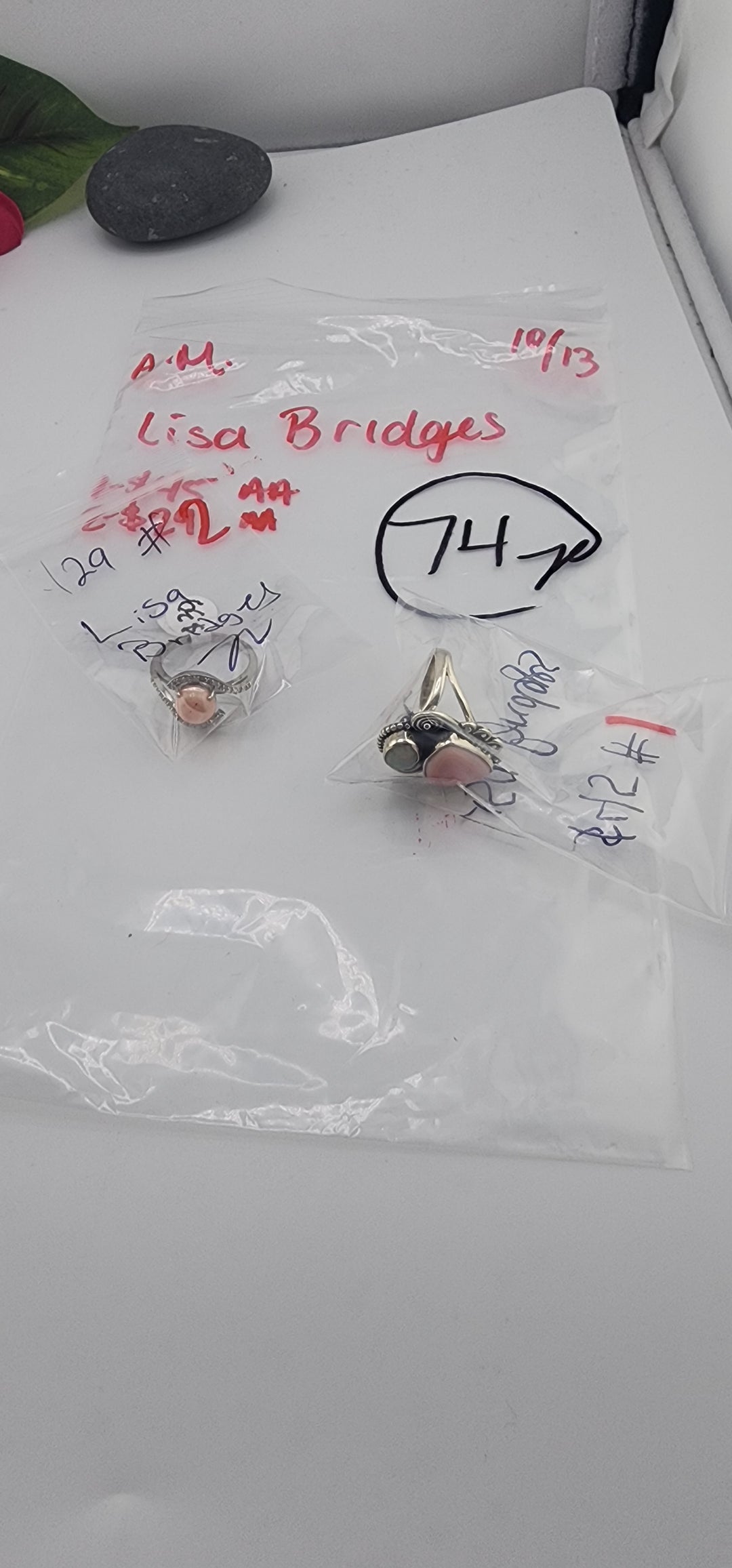 AM SHOW 48HR RESERVED FOR: Lisa Bridges - 10/13/2025 FL tiktok Live Show - 2 Sterling Silver Items
