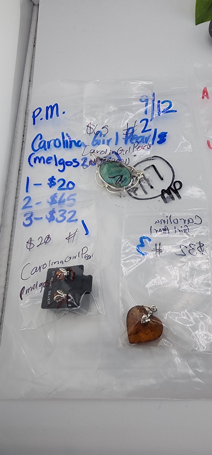 PM SHOW 48HR - RESERVED FOR: CarolinaGirlPearls (melgos2021) - 9/12/2025 FL tiktok Live Show - 3 Sterling Silver Items
