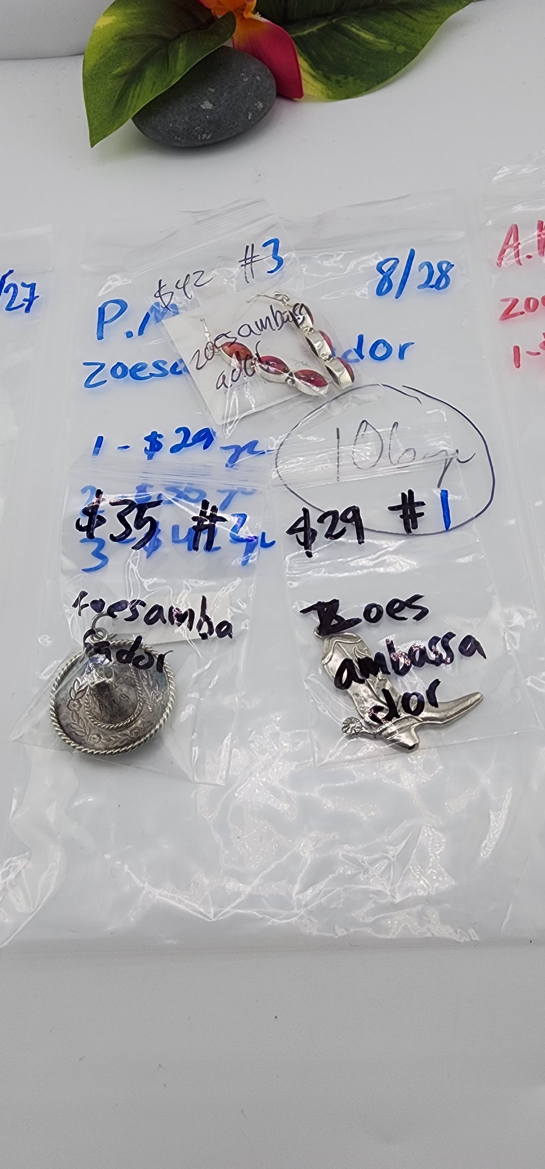 PM SHOW 48HR - RESERVED FOR: zoesambassador - 8/28/2025 FL tiktok Live Show - 3 Sterling Silver Items