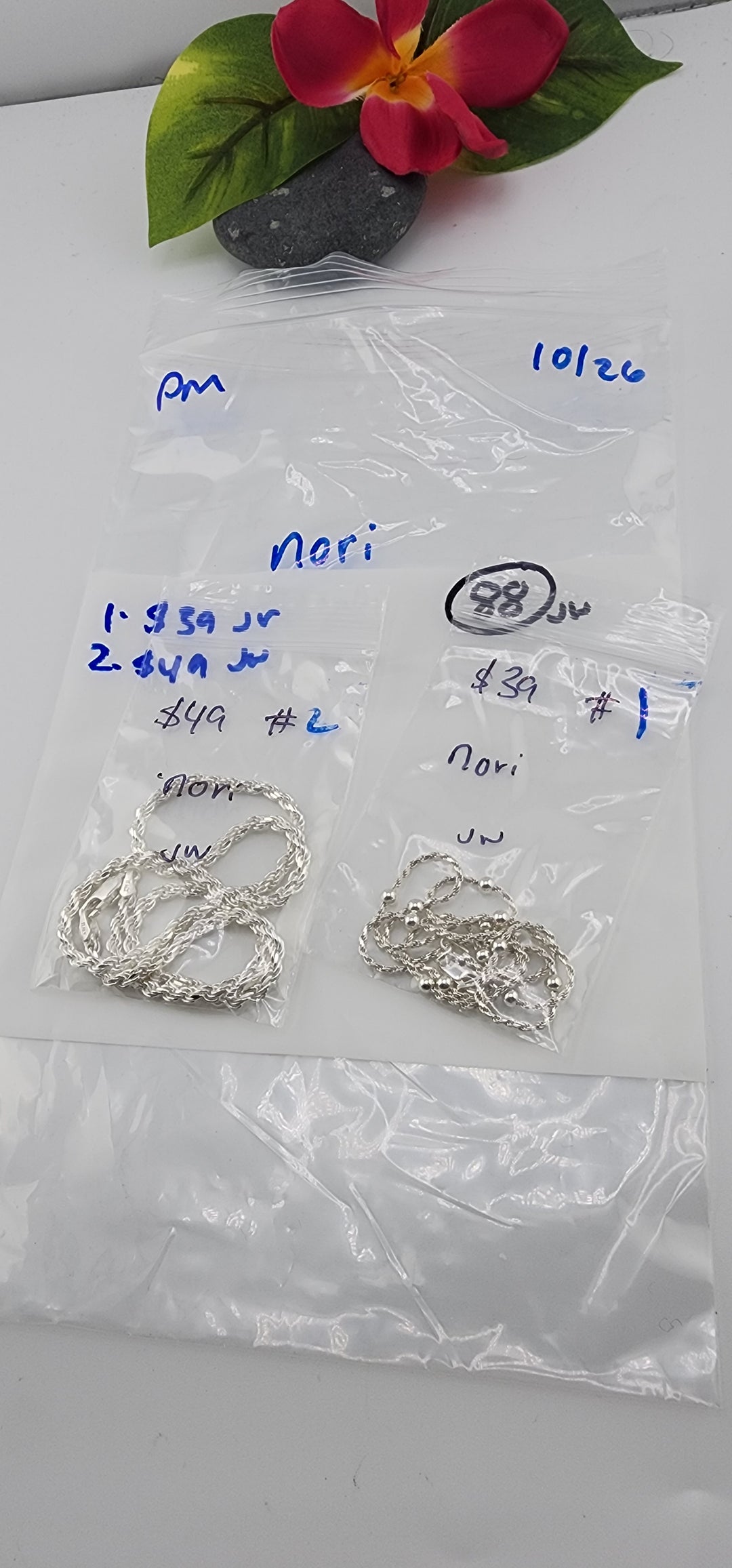 PM SHOW 48HR - RESERVED FOR:  nori- 10/26/2025 FL tiktok Live Show -2 Sterling Silver Item