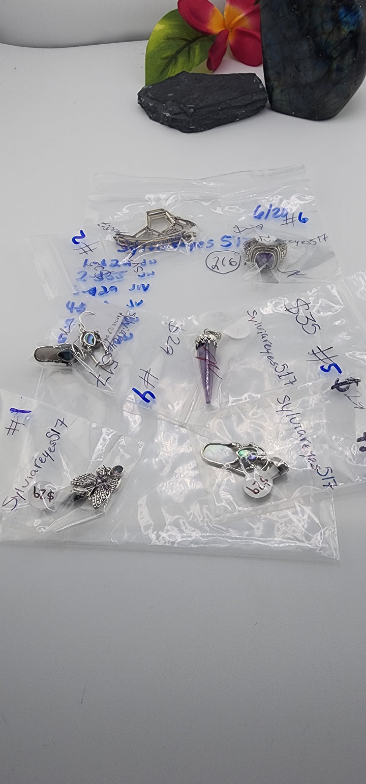 48HR - RESERVED FOR:  Sylviareyes517- 6/20/2025 FL tiktok Live Show -6  Sterling Silver Items