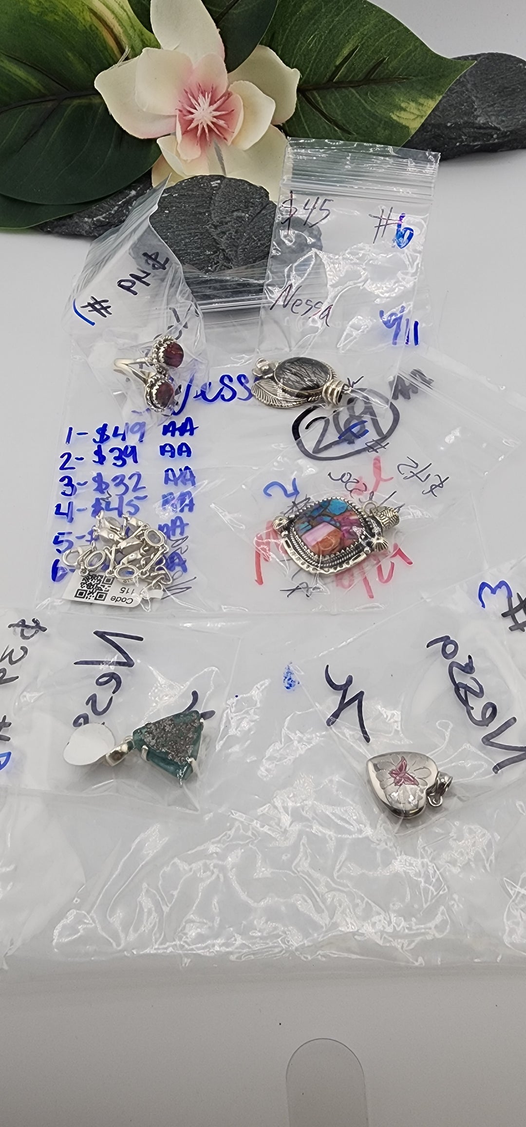 RESERVED FOR: Nessa - 6/11/2025 tiktok Reservation Live Show - 6 Sterling Silver Items
