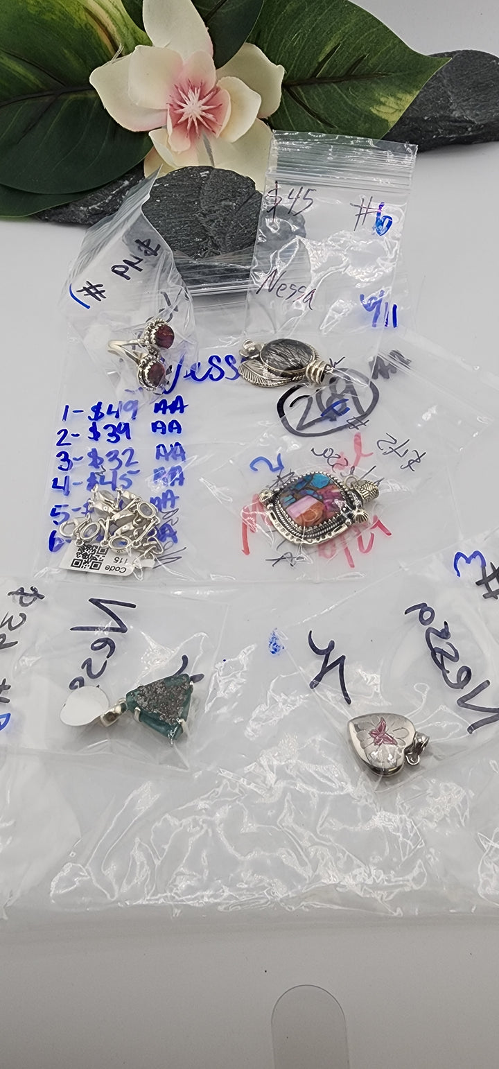 RESERVED FOR: Nessa - 6/11/2025 tiktok Reservation Live Show - 6 Sterling Silver Items