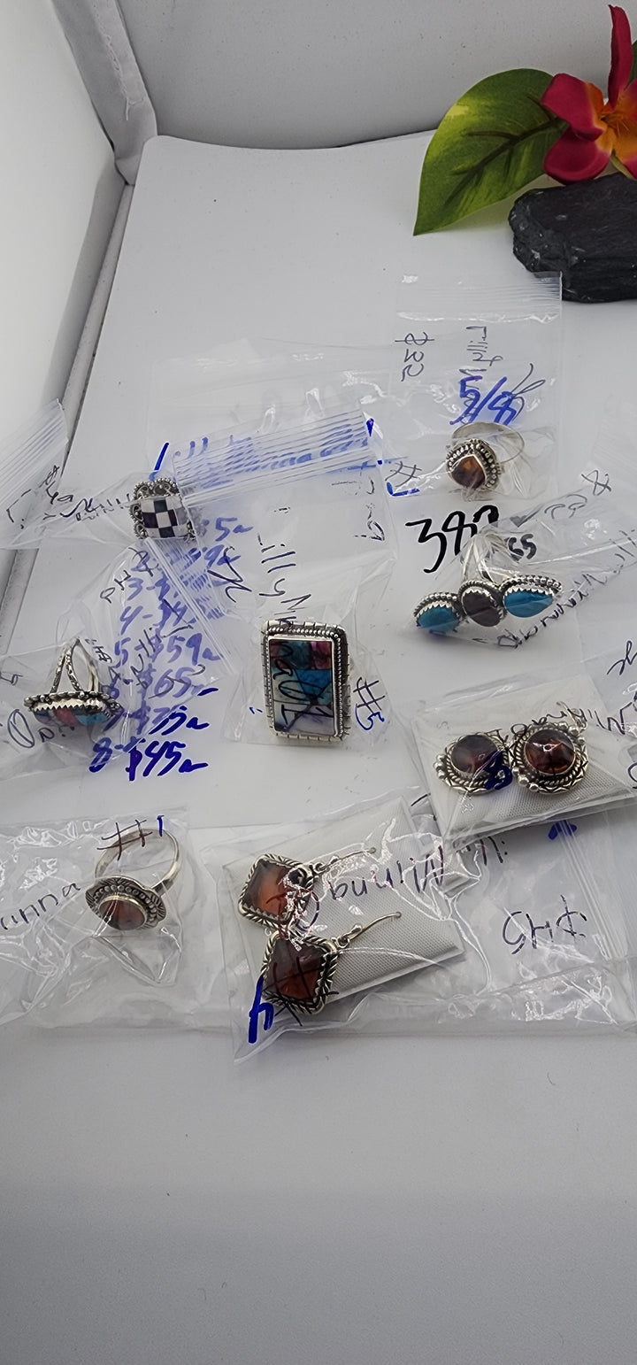 RESERVED FOR: LillyMinna01 - 5/8/2025 tiktok Live Show - 8 Sterling Silver Items