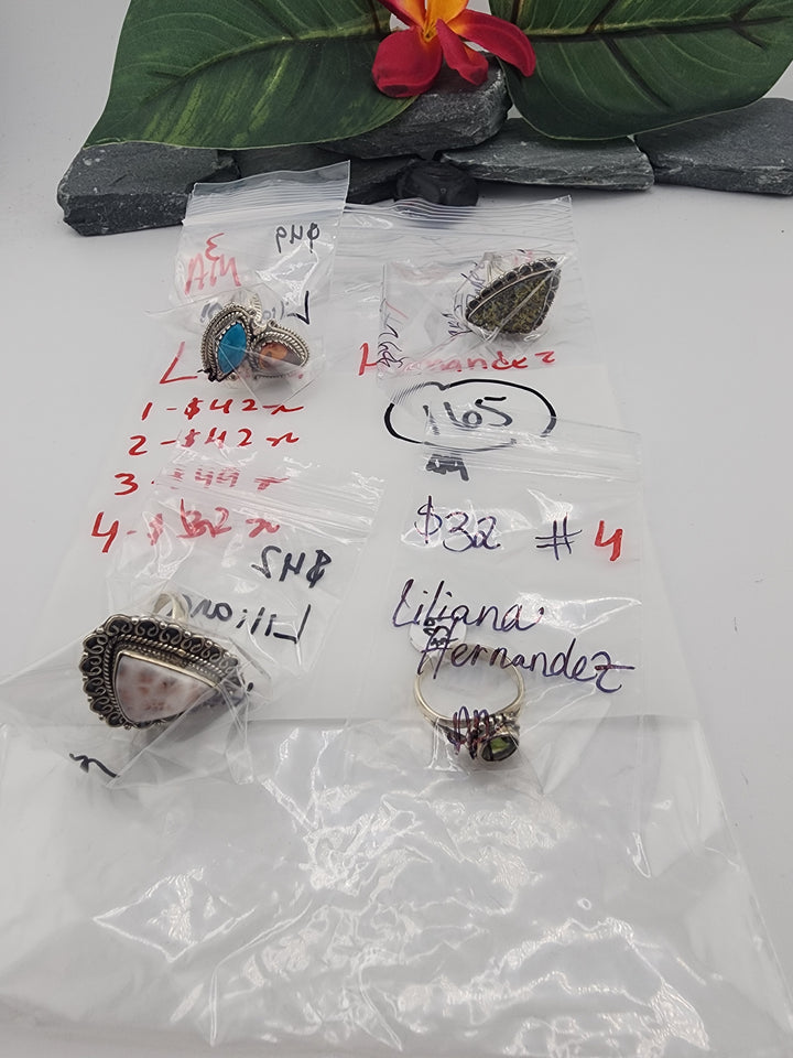 Liliana Hernandez - 4/21/26 - 4 925 Sterling Silver Items