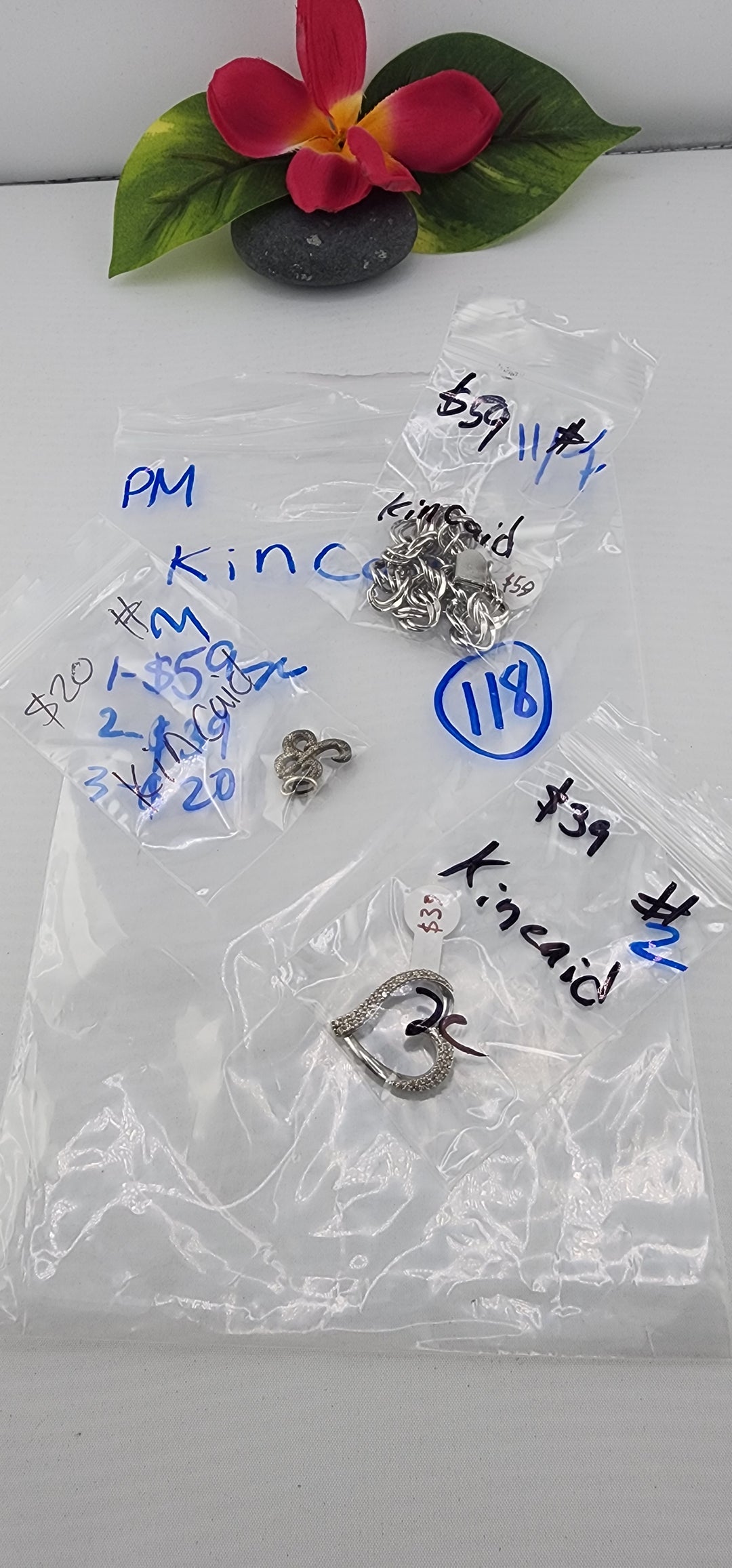 PM SHOW 48HR - RESERVED FOR: kincaid - 11/7/2025 tiktok Live Show - 3 Sterling Silver Items