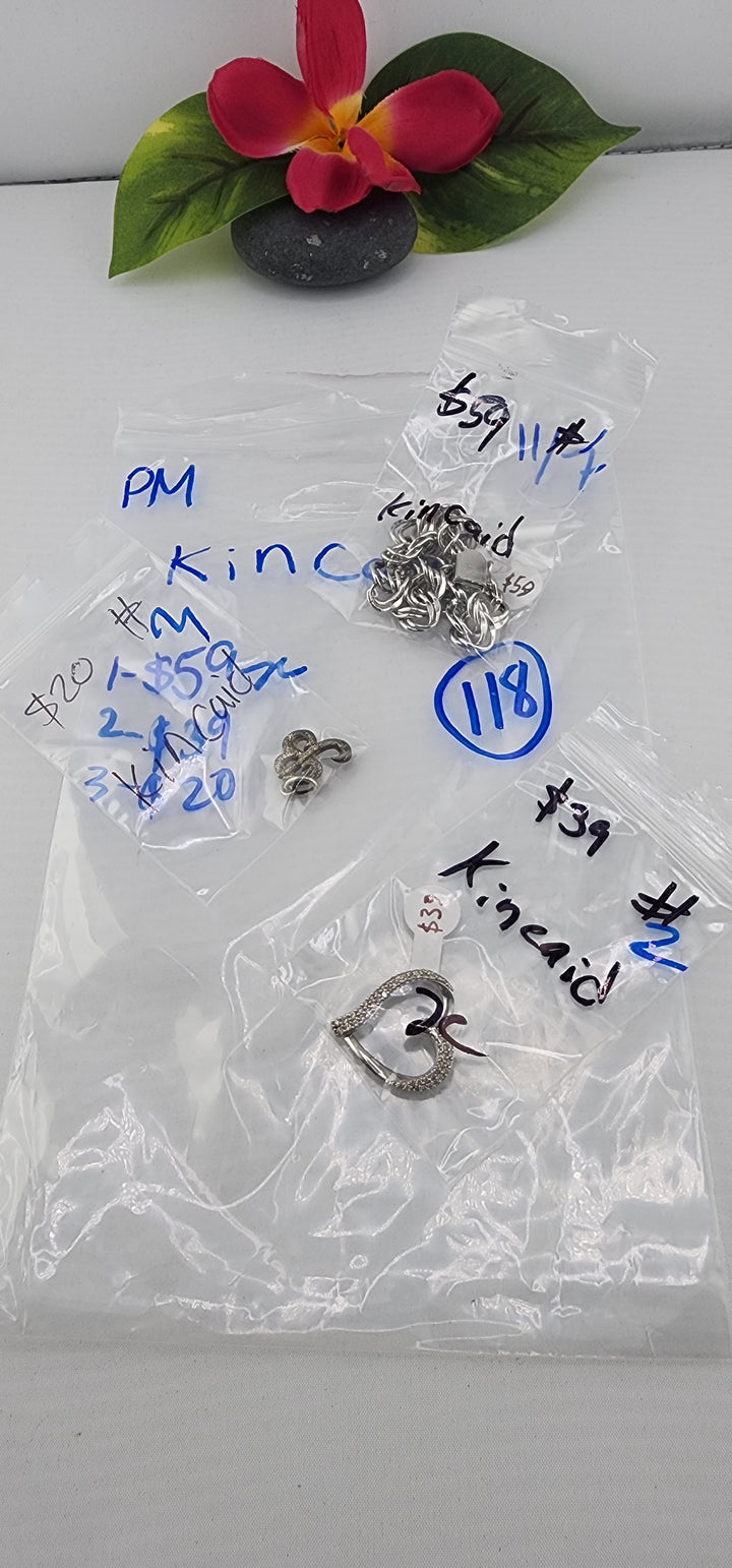 PM SHOW 48HR - RESERVED FOR: kincaid - 11/7/2025 tiktok Live Show - 3 Sterling Silver Items