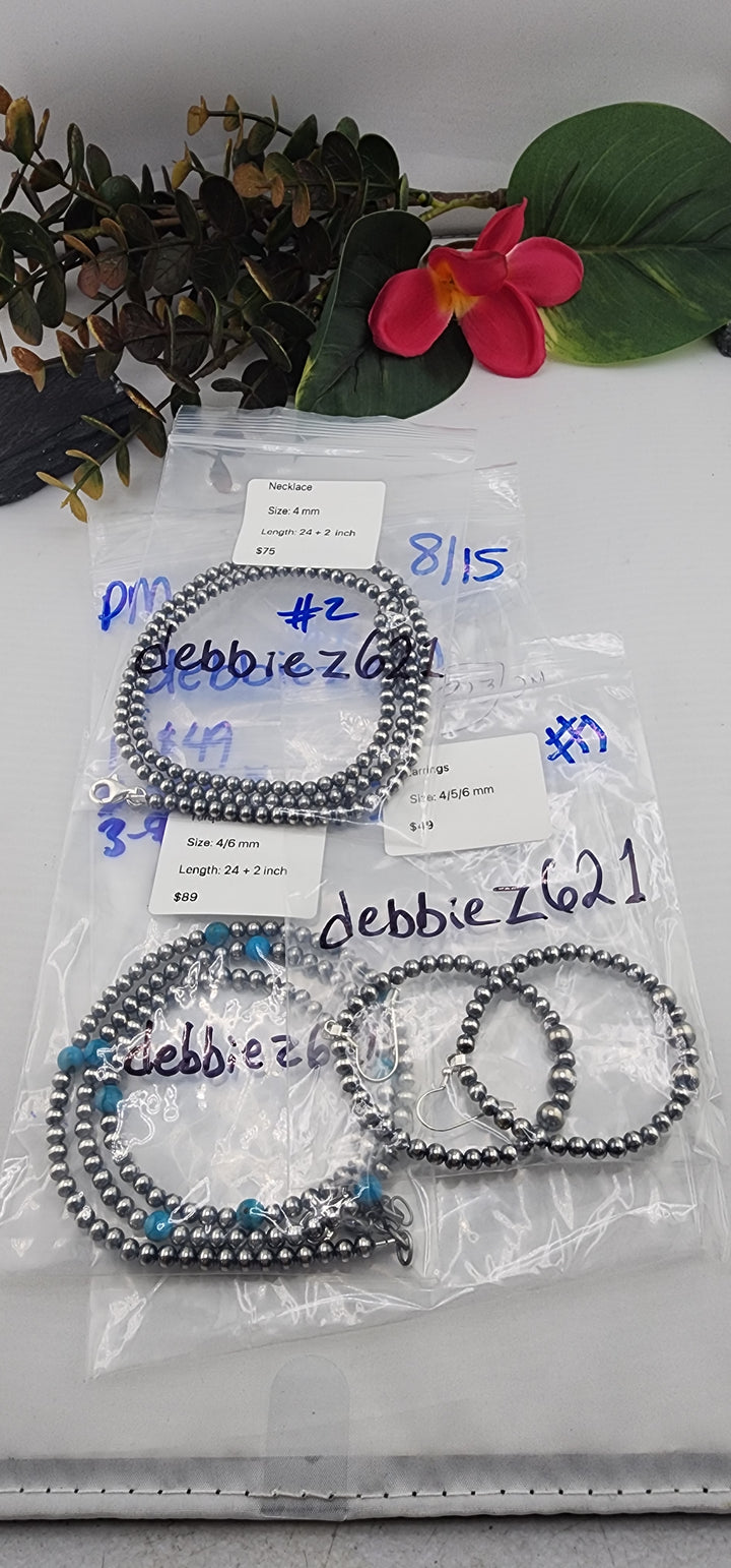 PM SHOW 48HR - RESERVED FOR:  -debbiez621 8/15/2025 FL tiktok Live Show -3  Sterling Silver Items