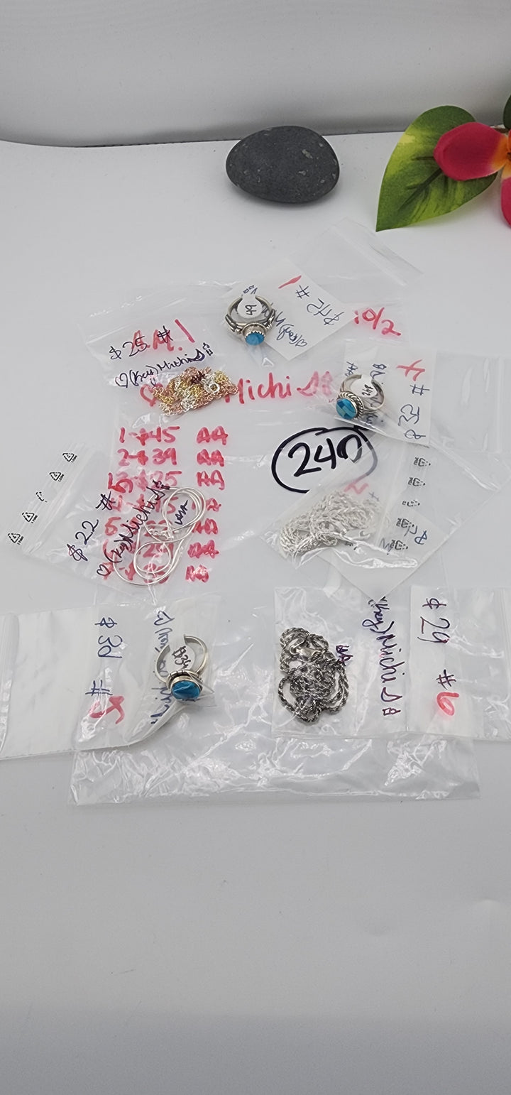 AM SHOW 48HR RESERVED FOR: 🖤🗝️Michi🌙🕯️ - 10/2/2025 FL tiktok Live Show - 7 Sterling Silver Items