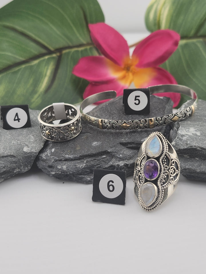 RESERVED FOR: MysticMoon - 1/30/2025 AM Show - 6 Sterling Silver Items