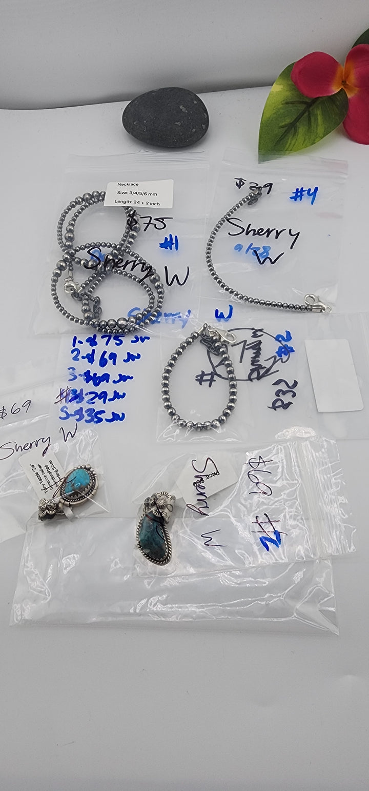 PM SHOW 48HR - RESERVED FOR: Sherry W - 9/28/2025 FL tiktok Live Show - 5 Sterling Silver Items