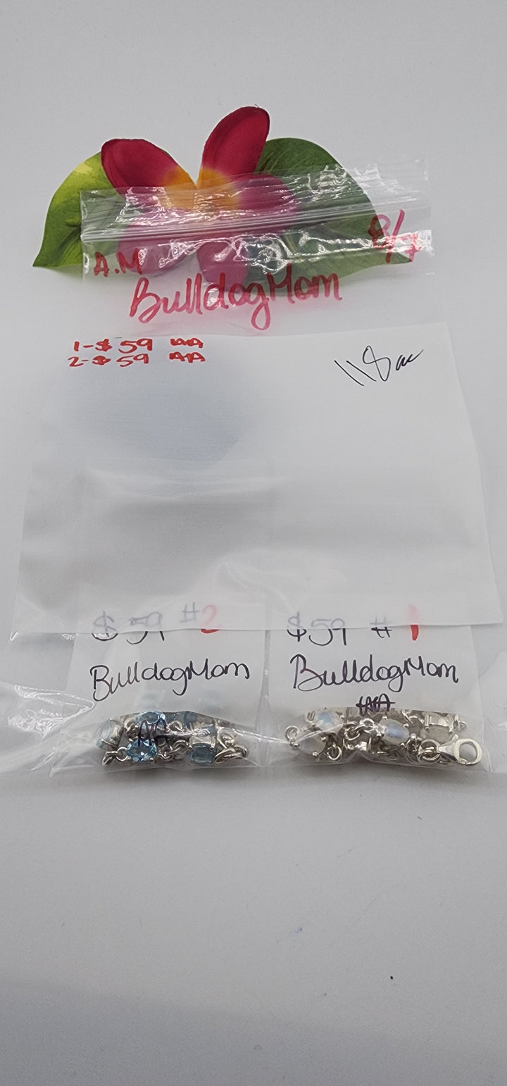 AM SHOW 48HR - RESERVED FOR: Bulldogmom - 8/7/2025 FL tiktok Live Show - 2 Sterling Silver Items