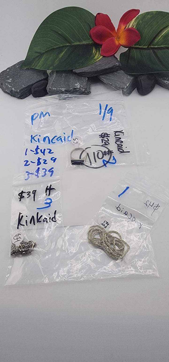 Custom sterling silver items - PM SHOW RESERVED FOR: kincaid - 1/9/2026 tiktok Live Show - 3 Sterling Silver Items