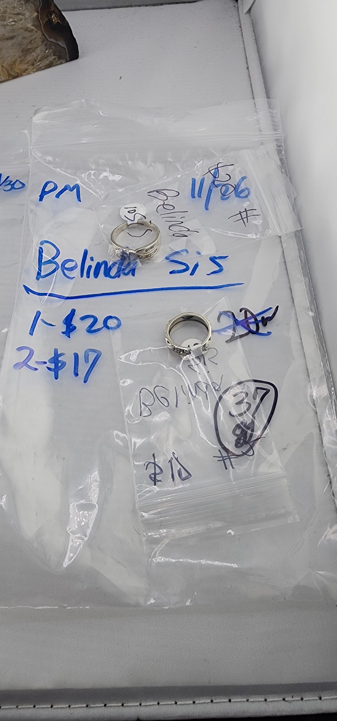 PM SHOW 48HR - RESERVED FOR: Belinda Sis - 11/26/2025 tiktok Live Show - 2 Sterling Silver Items