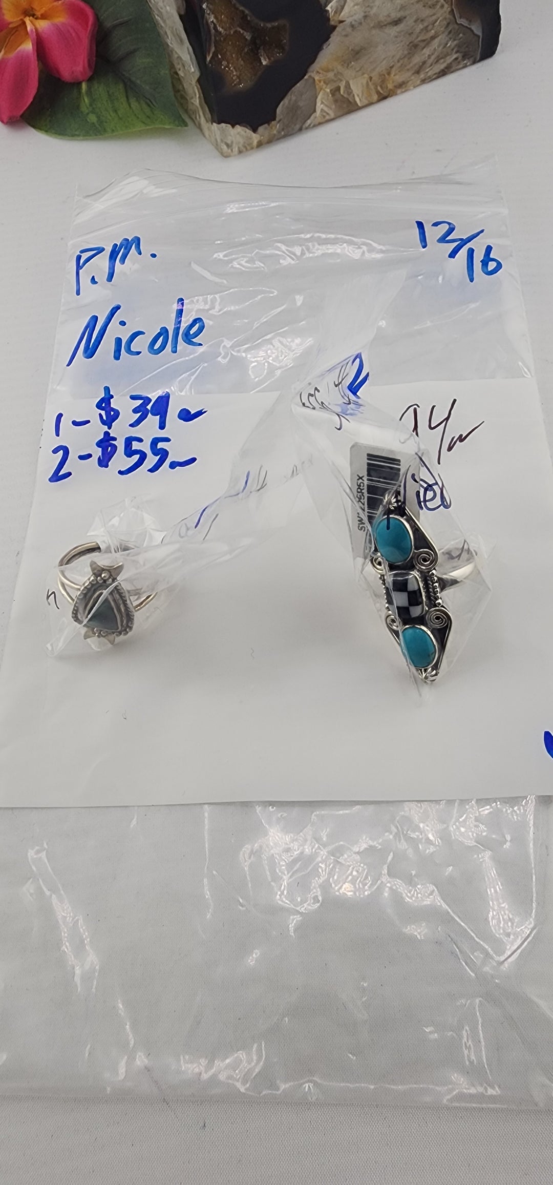 PM SHOW 48HR - RESERVED FOR: Nicole - 12/16/2025 tiktok Live Show - 2 Sterling Silver Items