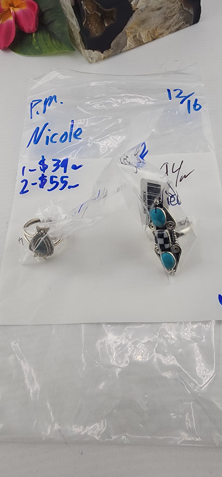 PM SHOW 48HR - RESERVED FOR: Nicole - 12/16/2025 tiktok Live Show - 2 Sterling Silver Items