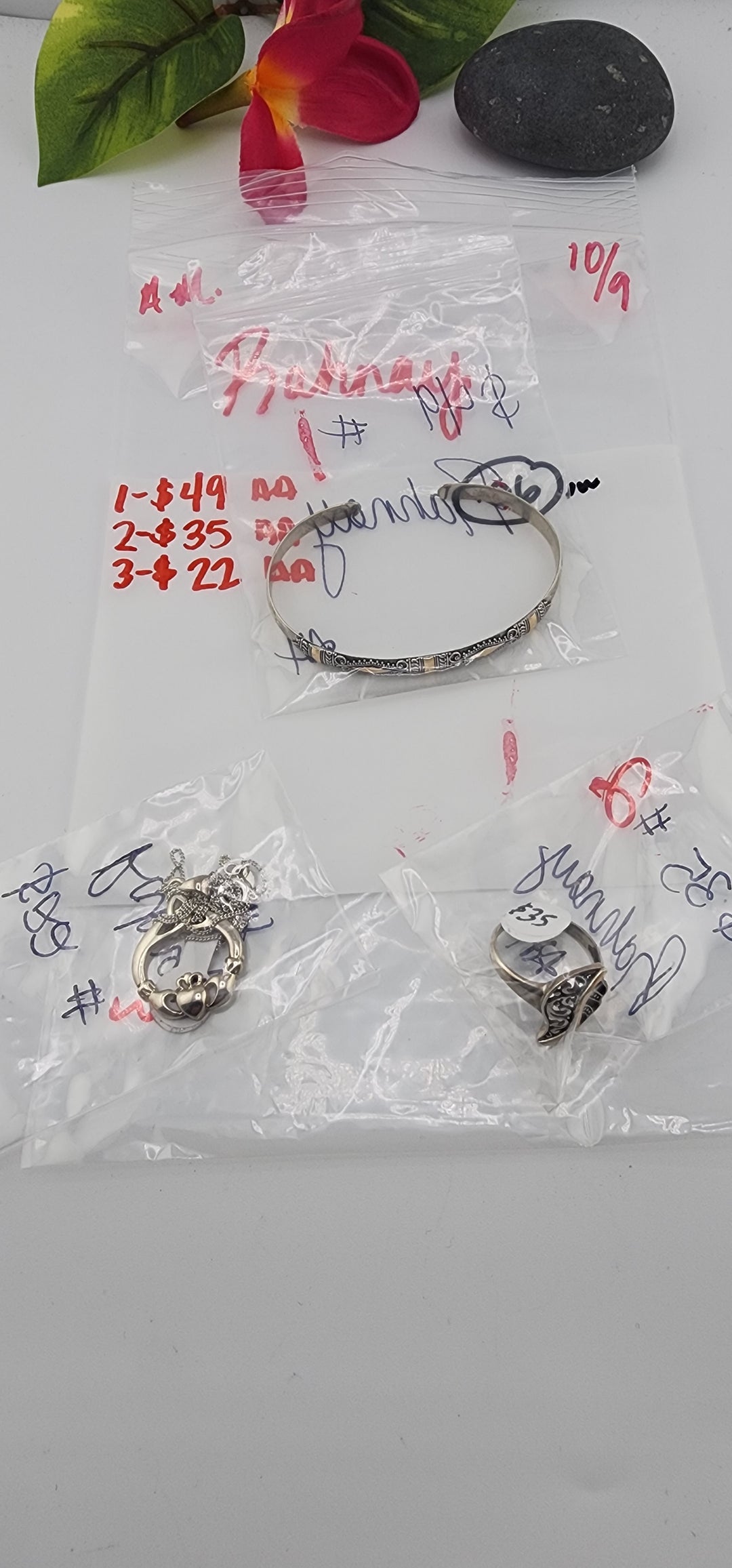 AM SHOW 48HR RESERVED FOR: Rahnay  - 10/9/2025 FL tiktok Live Show -  3 Sterling Silver Items