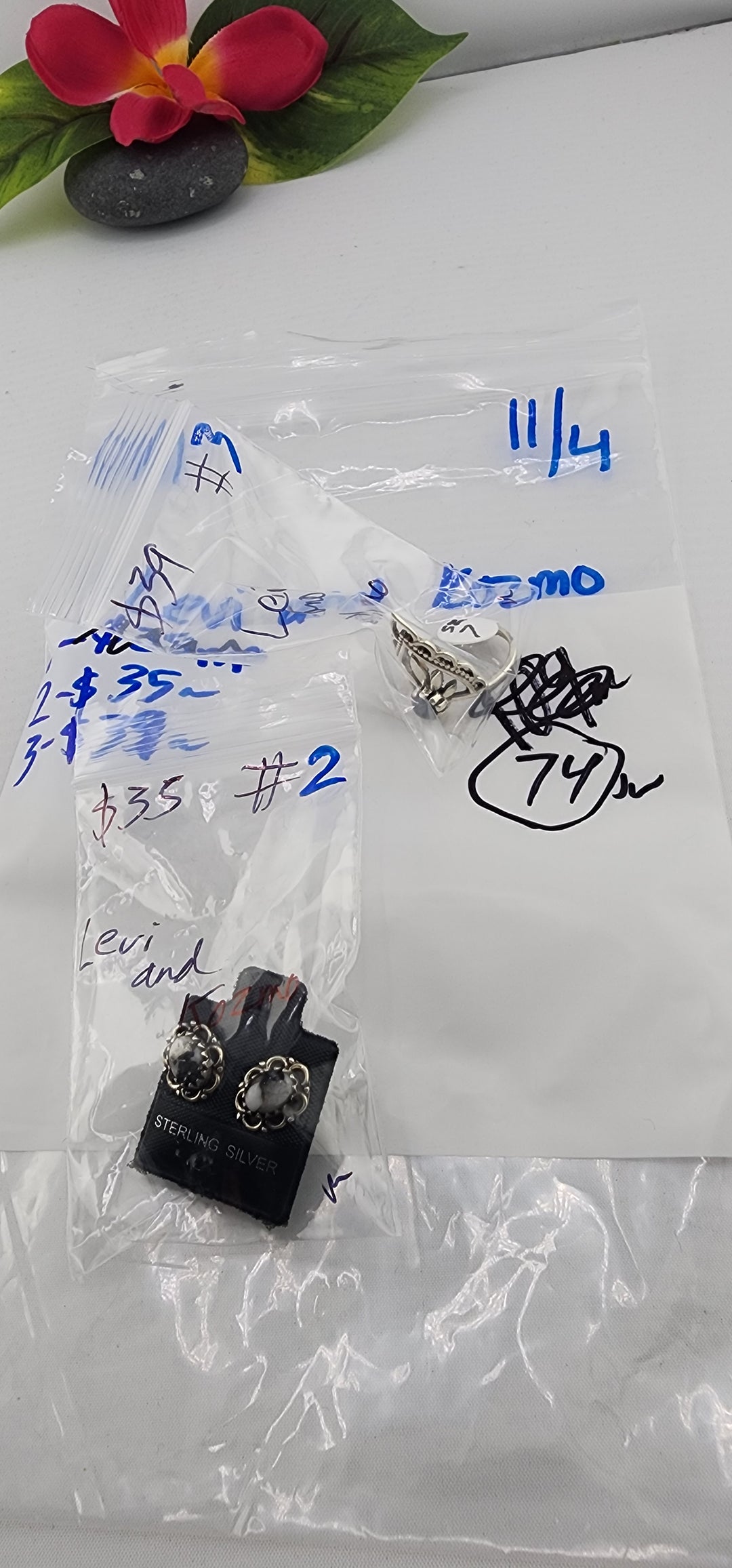 PM SHOW 48HR - RESERVED FOR: Levi and Kozmo - 11/4/2025 tiktok Live Show - 2 Sterling Silver Items
