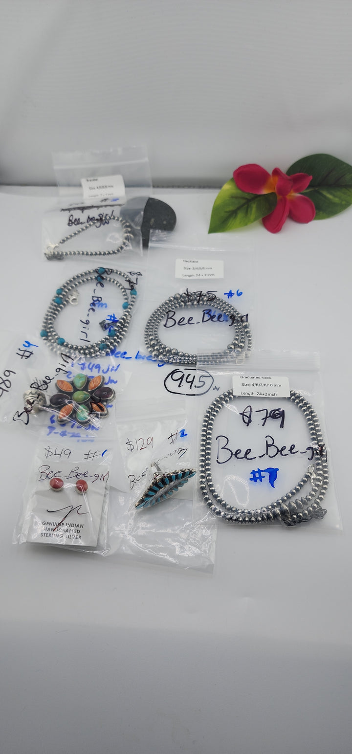 PM SHOW 48HR - RESERVED FOR:  Bee_bee_girl- 9/28/2025 FL tiktok Live Show -7 Sterling Silver Items