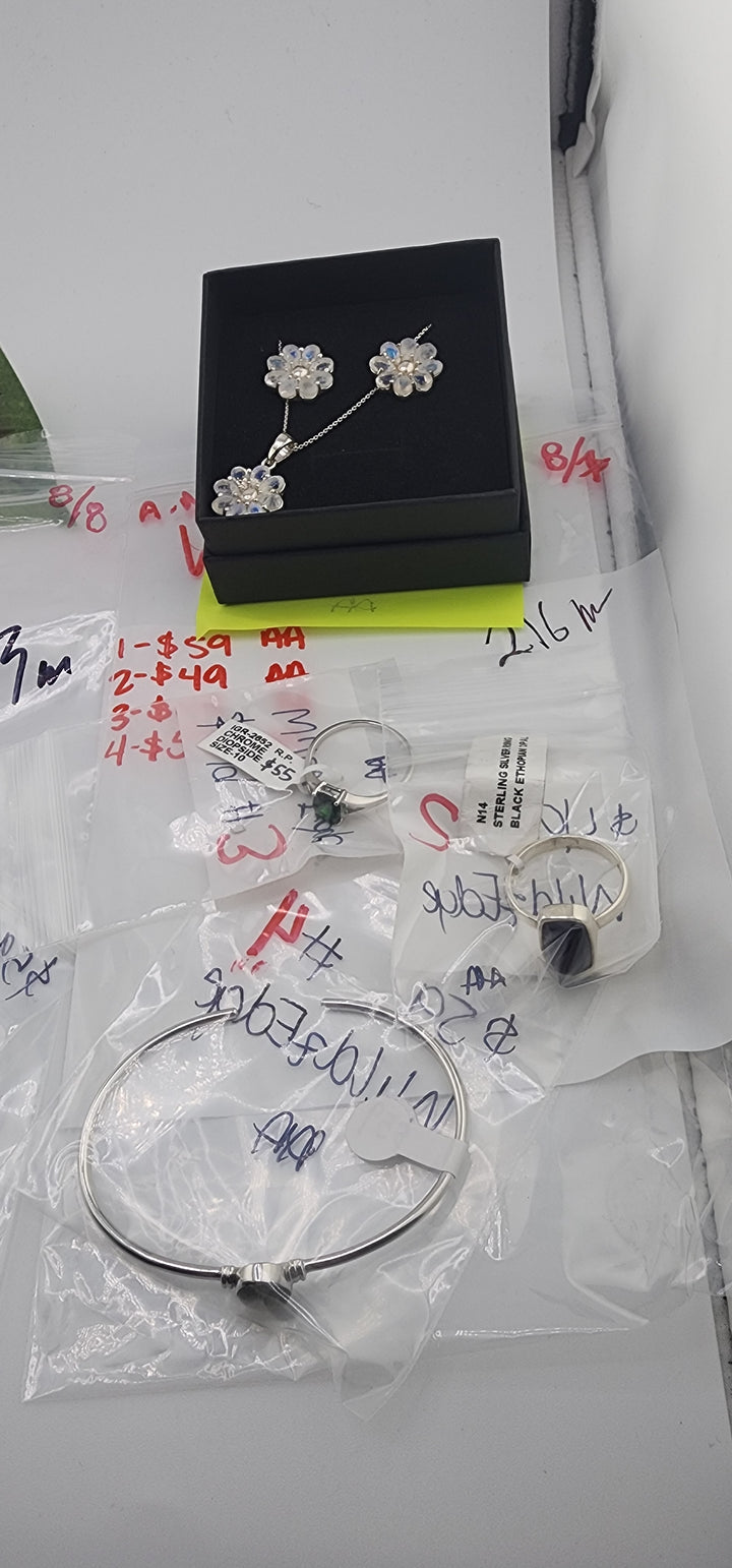 AM SHOW 48HR - RESERVED FOR: WildzEdge - 8/7/2025 FL tiktok Live Show - 4 Sterling Silver Items