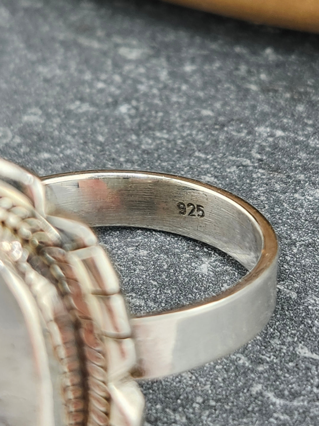 Cut Moonstone Ring Size 6