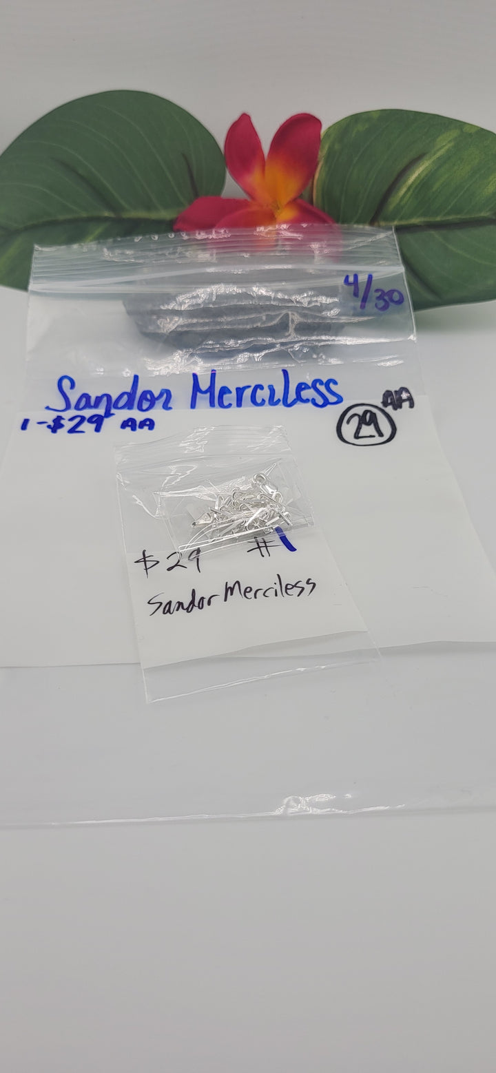 RESERVED FOR: Sandor Merciless - 4/30/2025 tiktok Live Show - 1 Sterling Silver Items