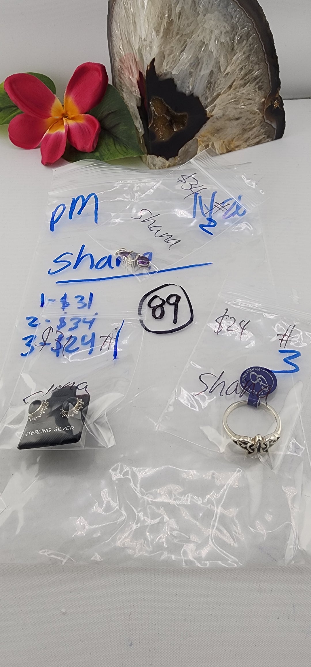 PM SHOW 48HR - RESERVED FOR:  Shana- 11/26/2025 tiktok Live Show - 3 Sterling Silver Items