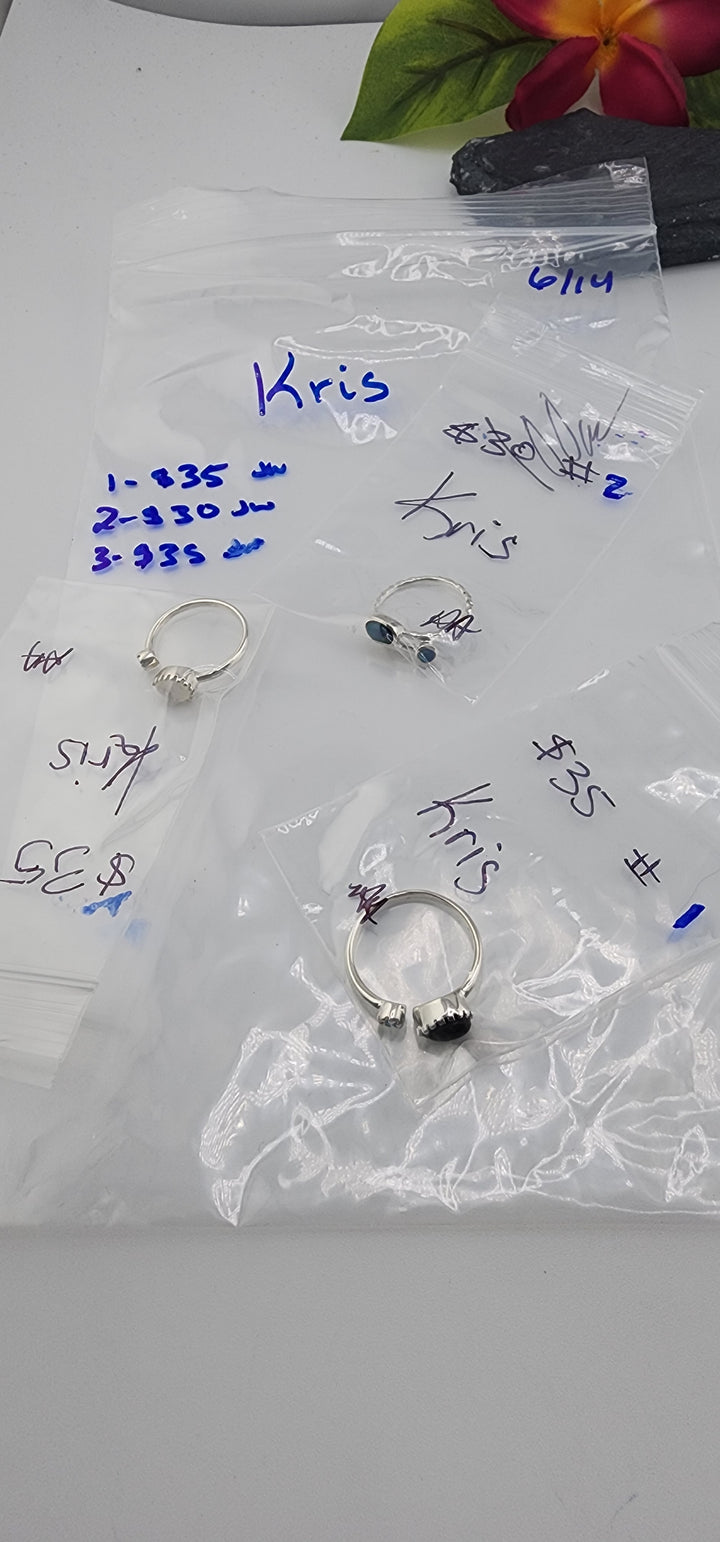 48HR - RESERVED FOR: Kris- 6/14/2025 FL tiktok Live Show - 3 Sterling Silver Items