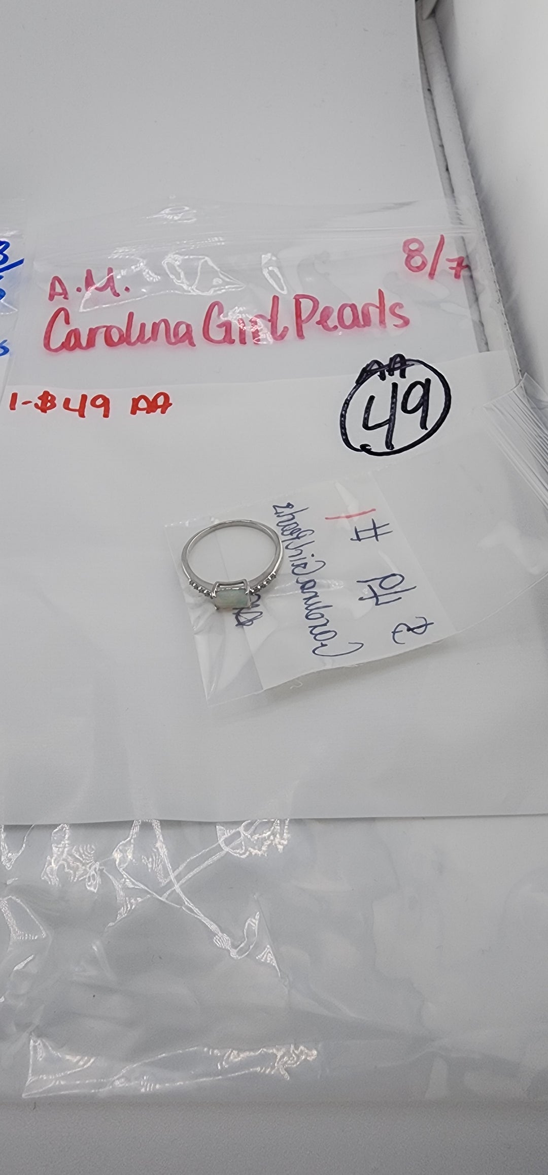AM SHOW 48HR - RESERVED FOR: CarolinaGirlPearls - 8/7/2025 FL tiktok Live Show - 1 Sterling Silver Items