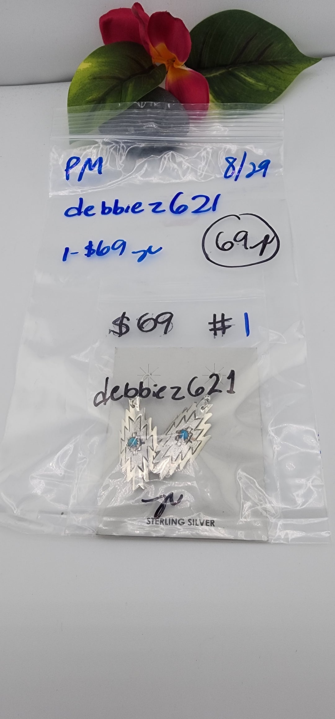 PM SHOW 48HR - RESERVED FOR: debbiez621 - 8/29/2025 FL tiktok Live Show - 1 Sterling Silver Items