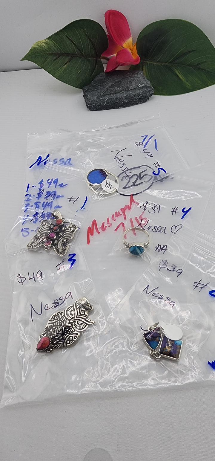 RESERVED FOR: Nessa - 7/1/2025 tiktok Reservation Live Show - 5 Sterling Silver Items