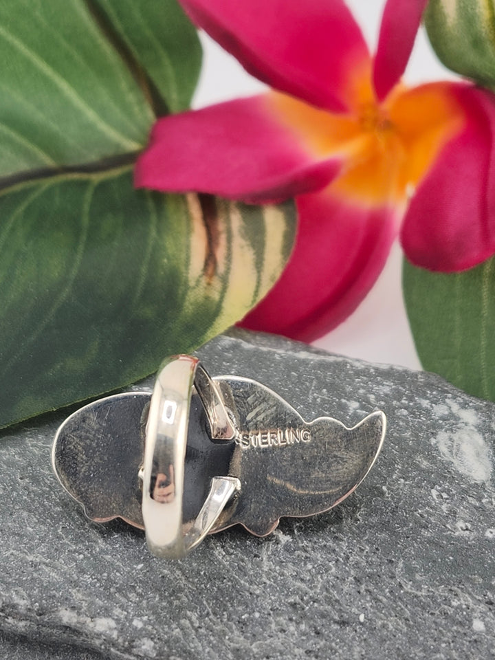 Queen Conch Feather Ring Size 6.25