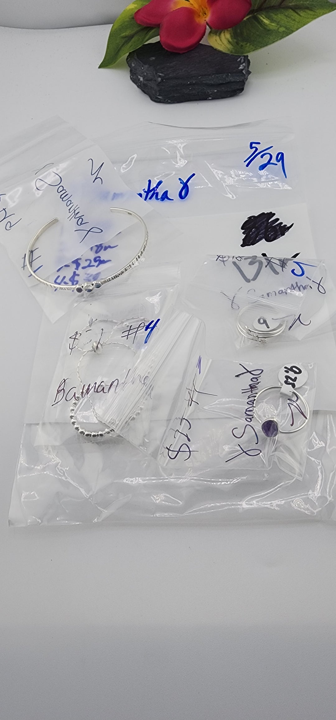 RESERVED FOR:♉Samantha♉ - 5/29/2025 tiktok Live Show - 4 Sterling Silver Items