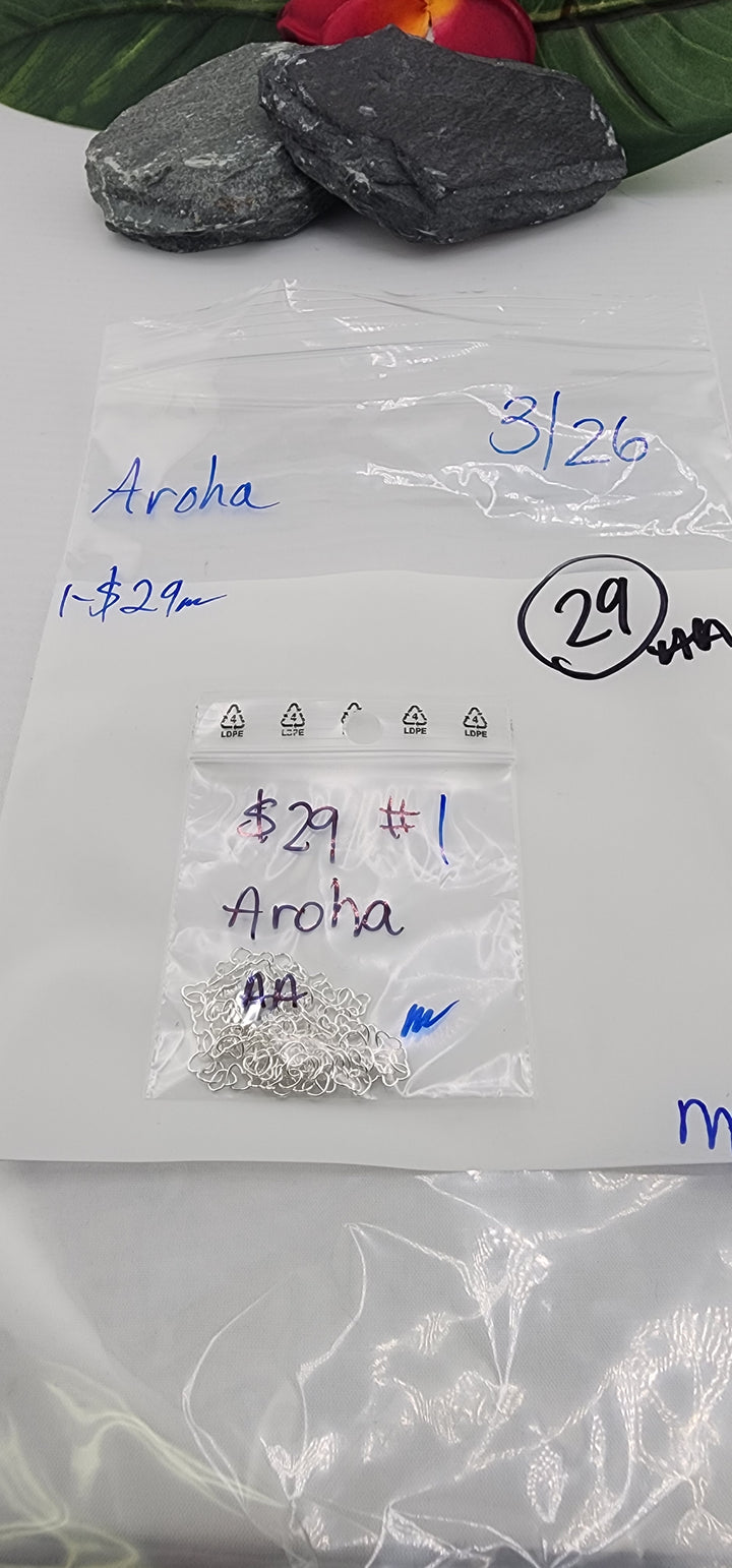 RESERVED FOR: Aroha - 3/26/2025 tiktok Live Show - 1 Sterling Silver Items