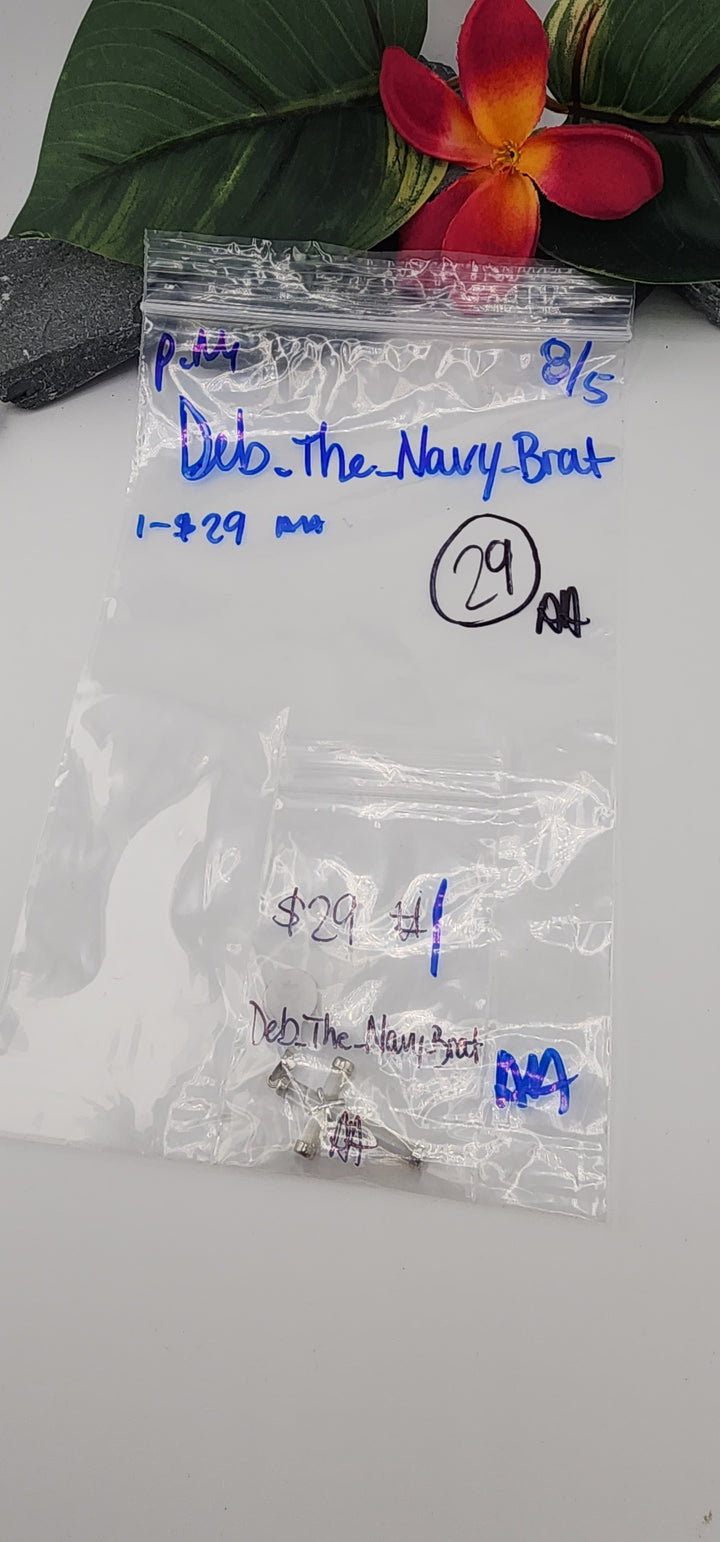 PM SHOW 48HR - RESERVED FOR: Deb_The_Navy_Brat  - 8/5/2025 FL tiktok Live Show - 1 Sterling Silver Items