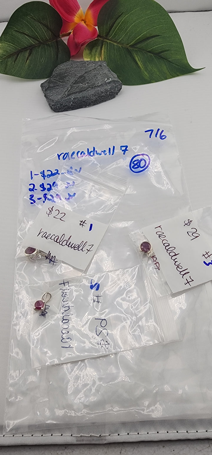 RESERVED FOR:  raecaldwell- 7/6/2025 tiktok Reservation Live Show -3 Sterling Silver Items