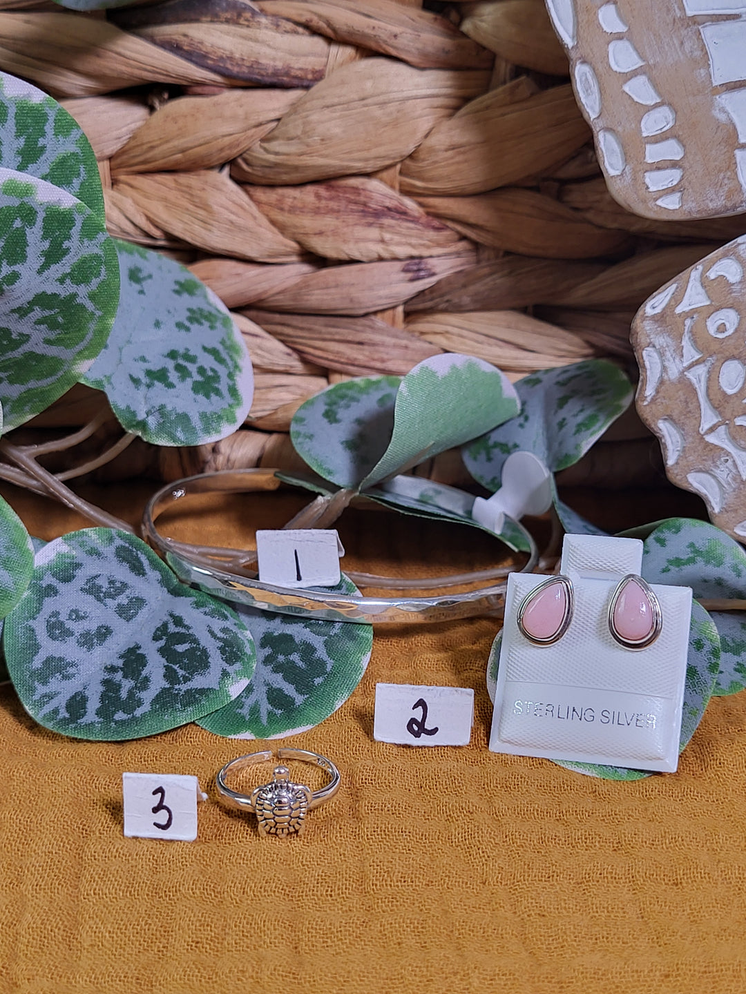 RESERVED FOR: Jessica D 8/24/24- 3 Sterling Silver Items