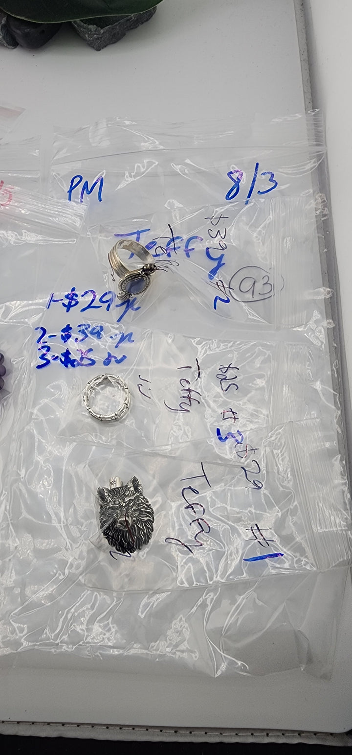 PM SHOW 48HR - RESERVED FOR:   Teffy- 8/3/2025 FL tiktok Live Show -3  Sterling Silver Items