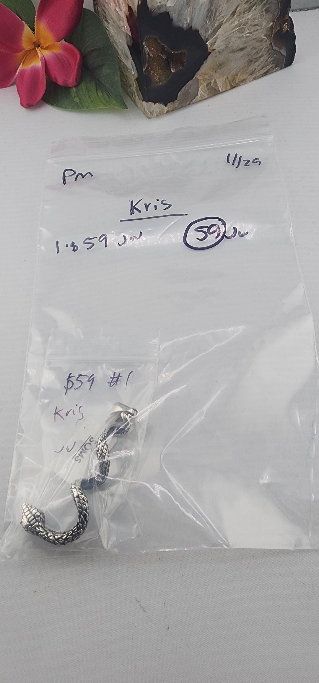 JVR- PM SHOW 48HR - RESERVED FOR:  Kris- 11/29/2025 tiktok Live Show -1 Sterling Silver Items
