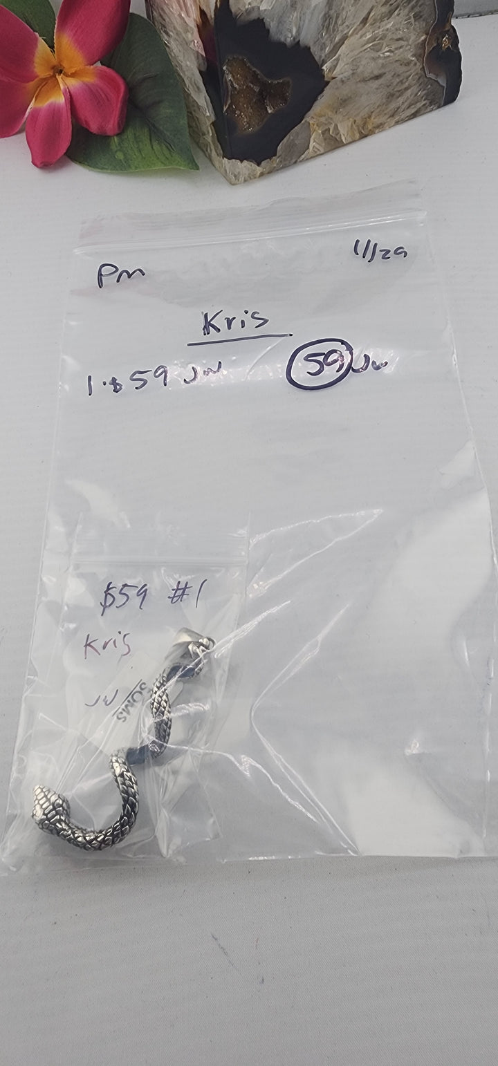 JVR- PM SHOW 48HR - RESERVED FOR:  Kris- 11/29/2025 tiktok Live Show -1 Sterling Silver Items