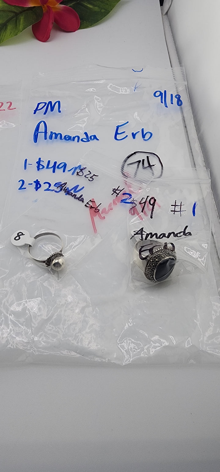PM SHOW 48HR - RESERVED FOR: Amanda Erb  - 9/18/2025 FL tiktok Live Show - 2 Sterling Silver Items