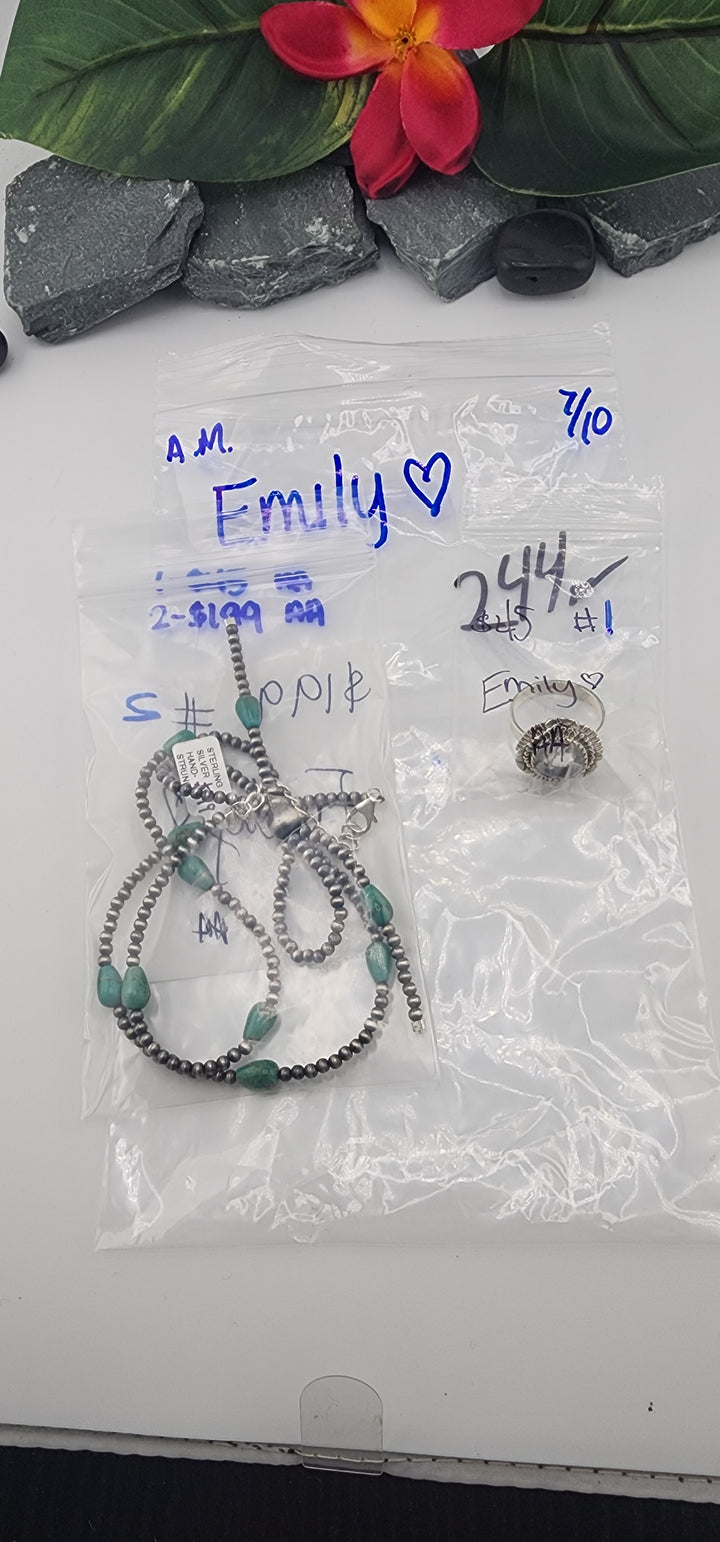 AM SHOW 48HR - RESERVED FOR: Emily💚 - 7/10/2025 FL tiktok Live Show -  2 Sterling Silver Items