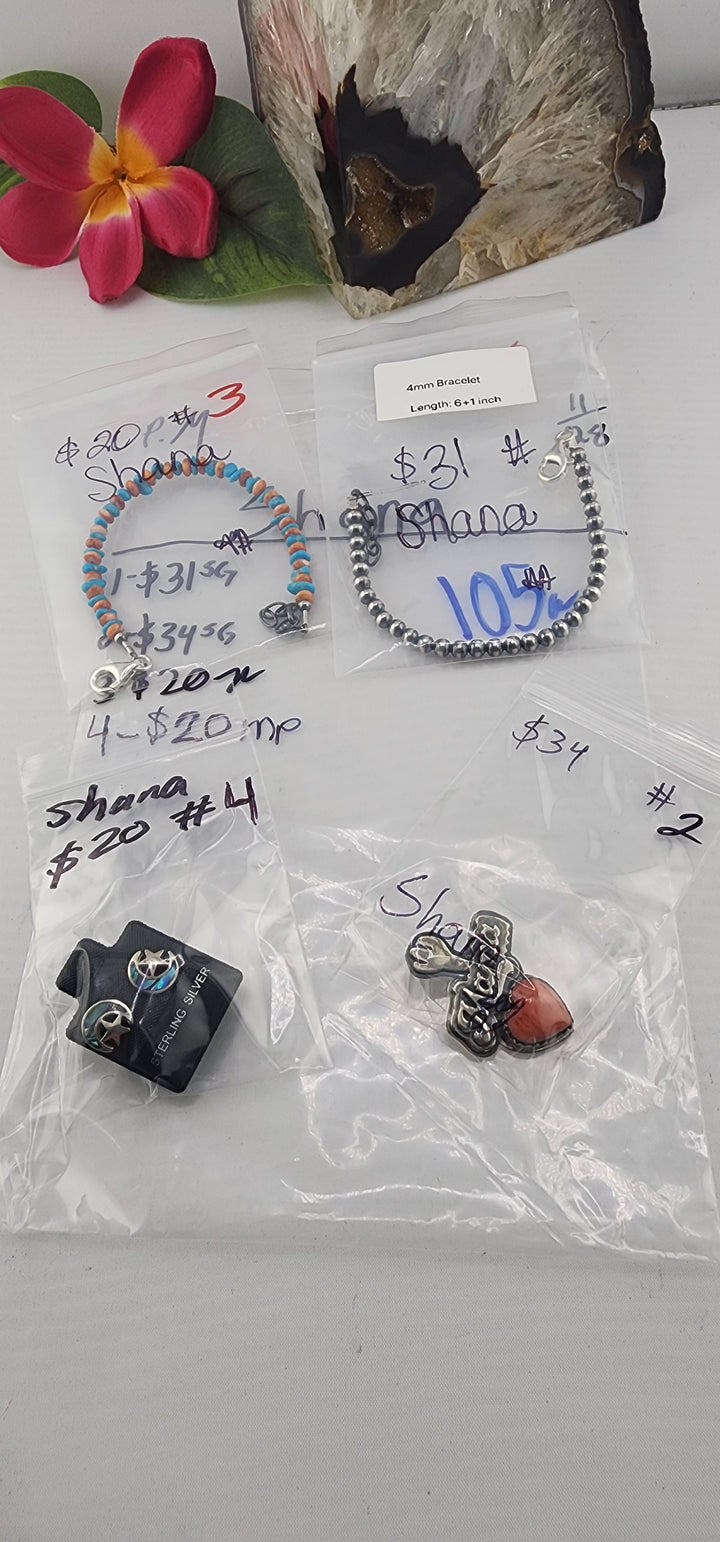 PM SHOW 48HR - RESERVED FOR: Shana - 11/28/2025 tiktok Live Show - 4 Sterling Silver Items