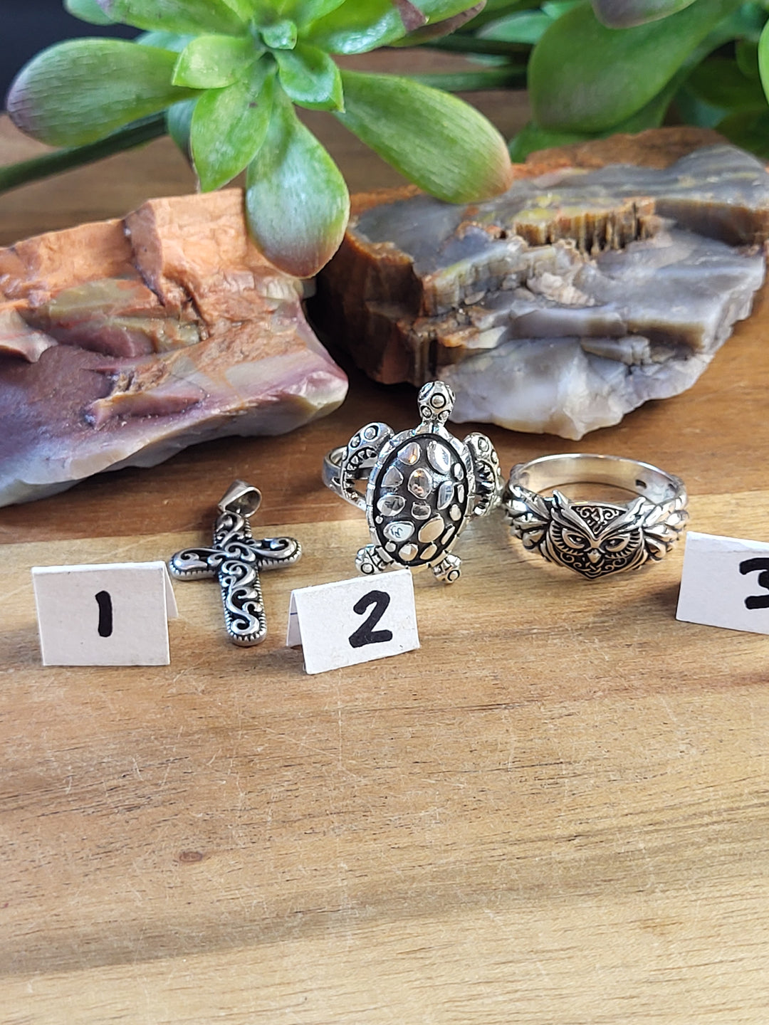 RESERVED FOR: canns11-7/7/24- 3 Sterling Silver Items