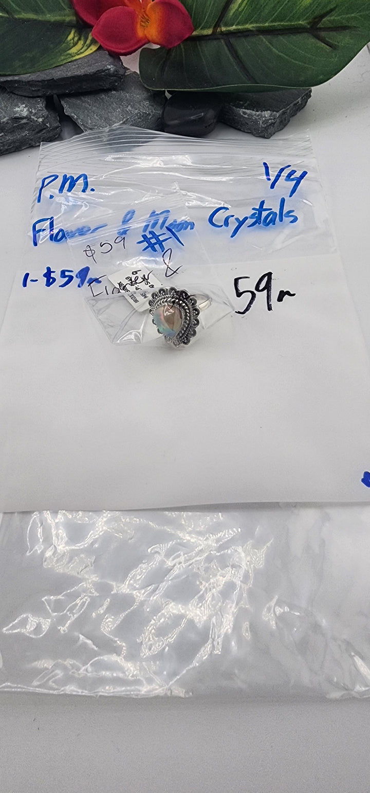 PM SHOW 48HR - RESERVED FOR: Flower & Moon Crystals - 1/4/2026 tiktok Live Show - 1 Sterling Silver Items